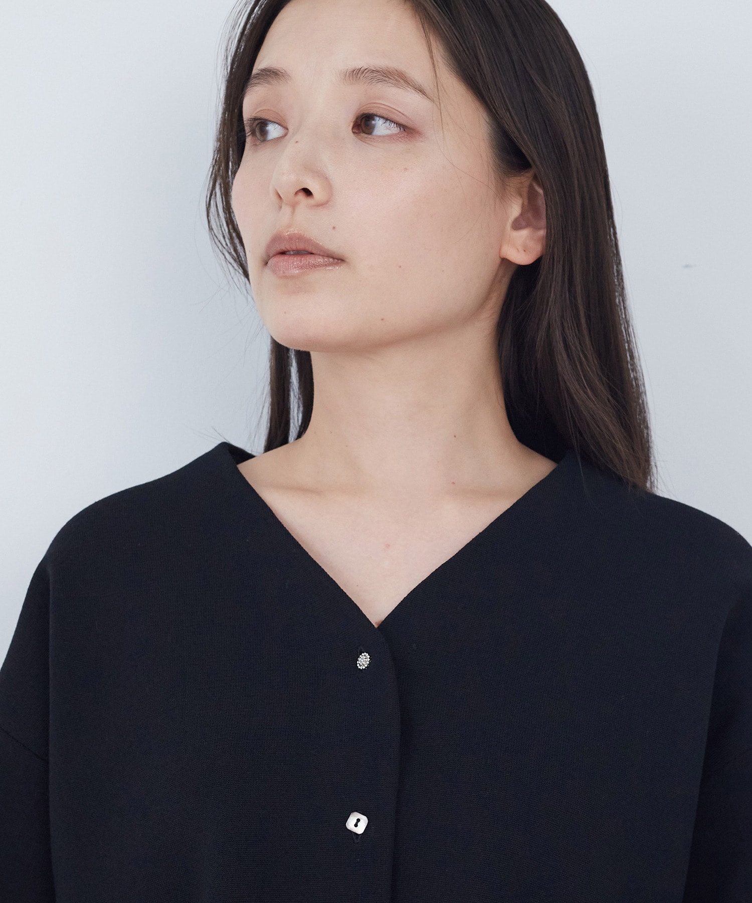 【ADIEU TRISTESSE】COTTON SURFミラノリブカーディガン 詳細画像 ブラック 13