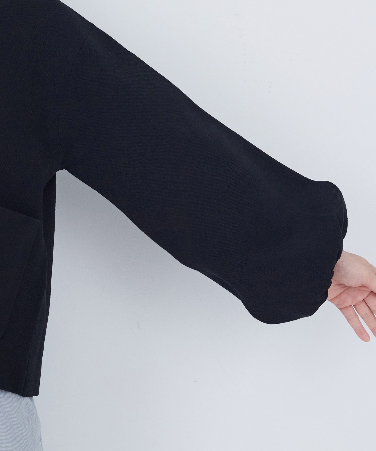 【ADIEU TRISTESSE】COTTON SURFミラノリブカーディガン 詳細画像 ブラック 17