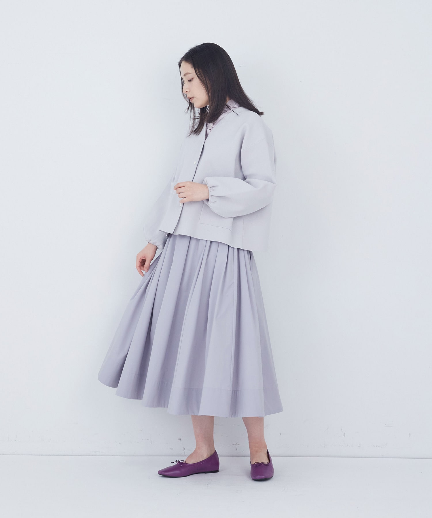 【ADIEU TRISTESSE】COTTON SURFミラノリブカーディガン 詳細画像 ブラック 2