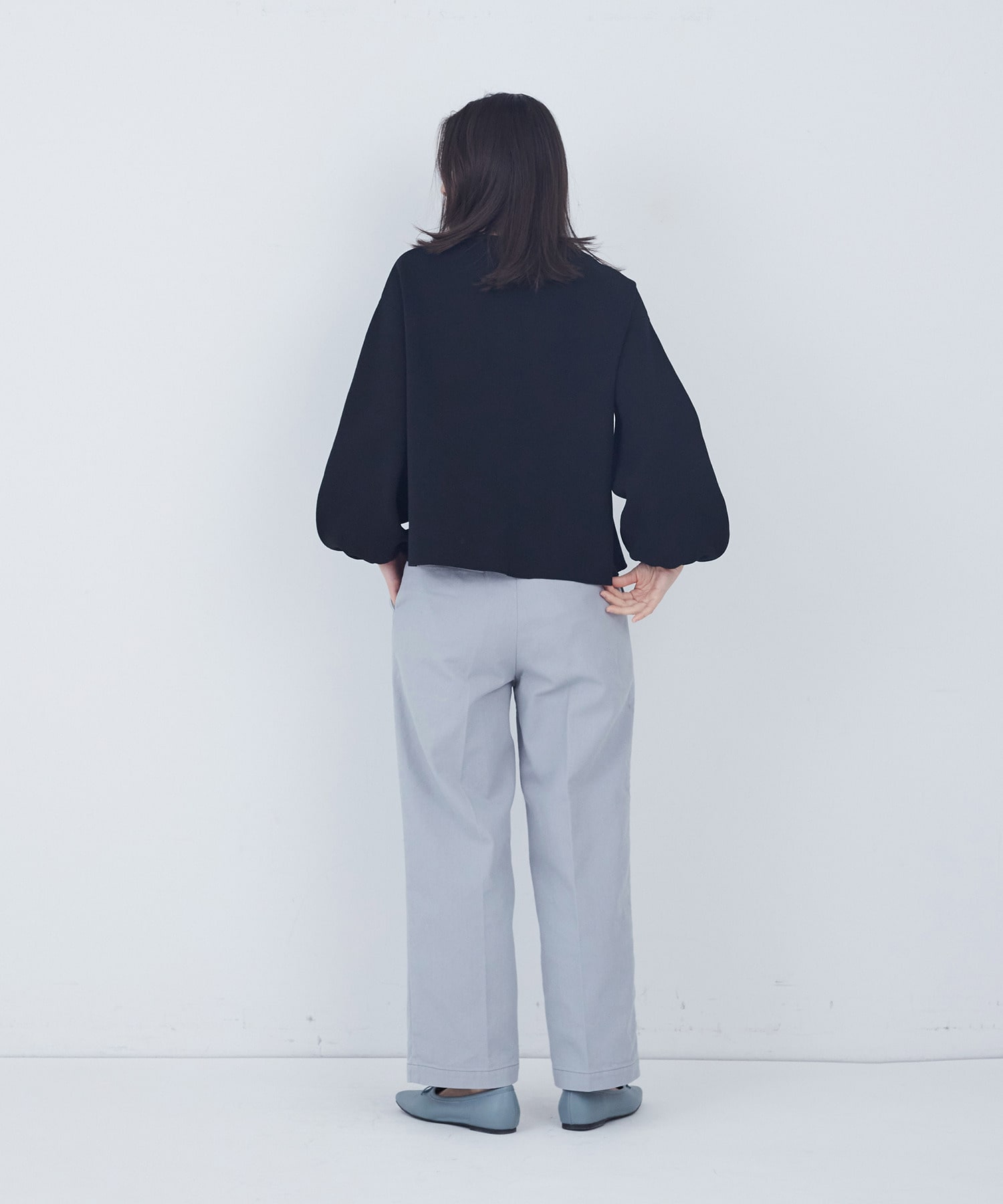 【ADIEU TRISTESSE】COTTON SURFミラノリブカーディガン 詳細画像 ブラック 9