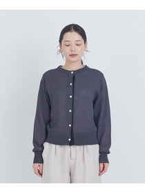 【ADIEU TRISTESSE】TSUMUGI和紙配色カーディガン 詳細画像 チャコールグレー 11