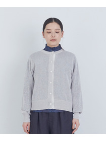 【ADIEU TRISTESSE】TSUMUGI和紙配色カーディガン 詳細画像 チャコールグレー 18