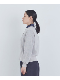 【ADIEU TRISTESSE】TSUMUGI和紙配色カーディガン 詳細画像 チャコールグレー 19