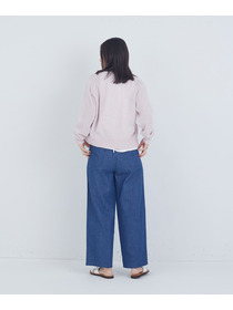 【ADIEU TRISTESSE】TSUMUGI和紙配色カーディガン 詳細画像 チャコールグレー 3