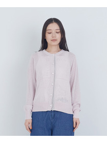 【ADIEU TRISTESSE】TSUMUGI和紙配色カーディガン 詳細画像 チャコールグレー 5