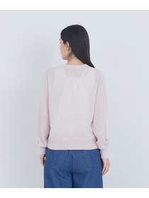 【ADIEU TRISTESSE】TSUMUGI和紙配色カーディガン 詳細画像 チャコールグレー 7