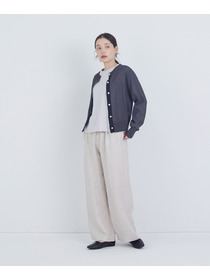 【ADIEU TRISTESSE】TSUMUGI和紙配色カーディガン 詳細画像 チャコールグレー 9