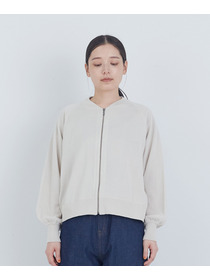 【ADIEU TRISTESSE】ペーパーポリエステルニットブルゾン 詳細画像 ブラック 12