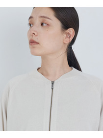 【ADIEU TRISTESSE】ペーパーポリエステルニットブルゾン 詳細画像 ブラック 15