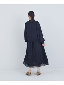 【ADIEU TRISTESSE】ペーパーポリエステルニットブルゾン 詳細画像 ブラック 4