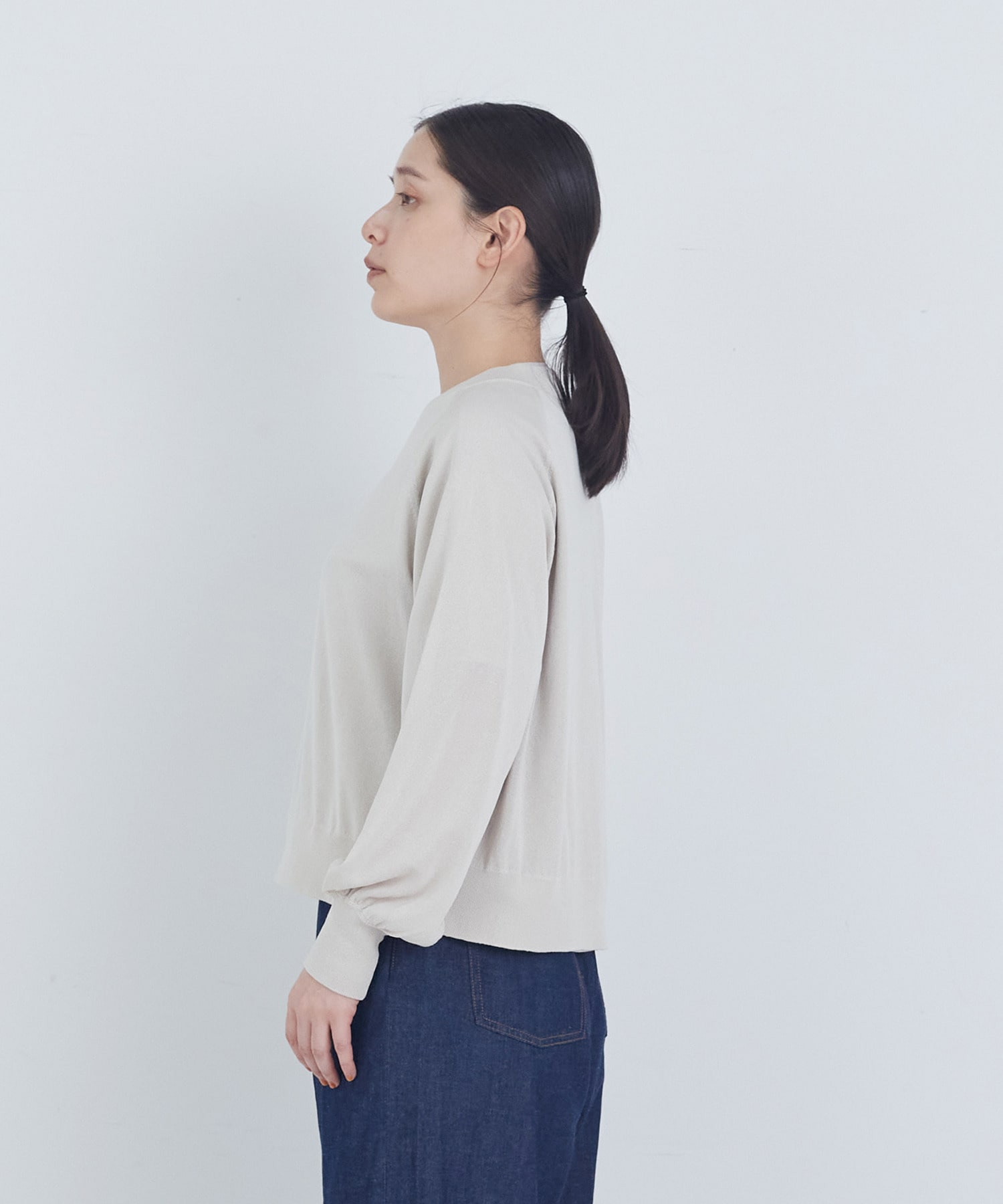 【ADIEU TRISTESSE】ペーパーポリエステルニットブルゾン 詳細画像 ブラック 13