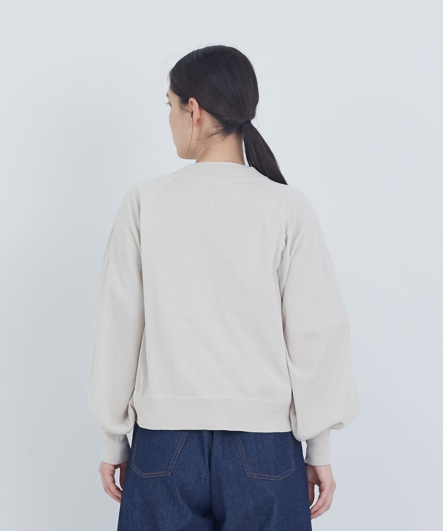 【ADIEU TRISTESSE】ペーパーポリエステルニットブルゾン 詳細画像 ブラック 14