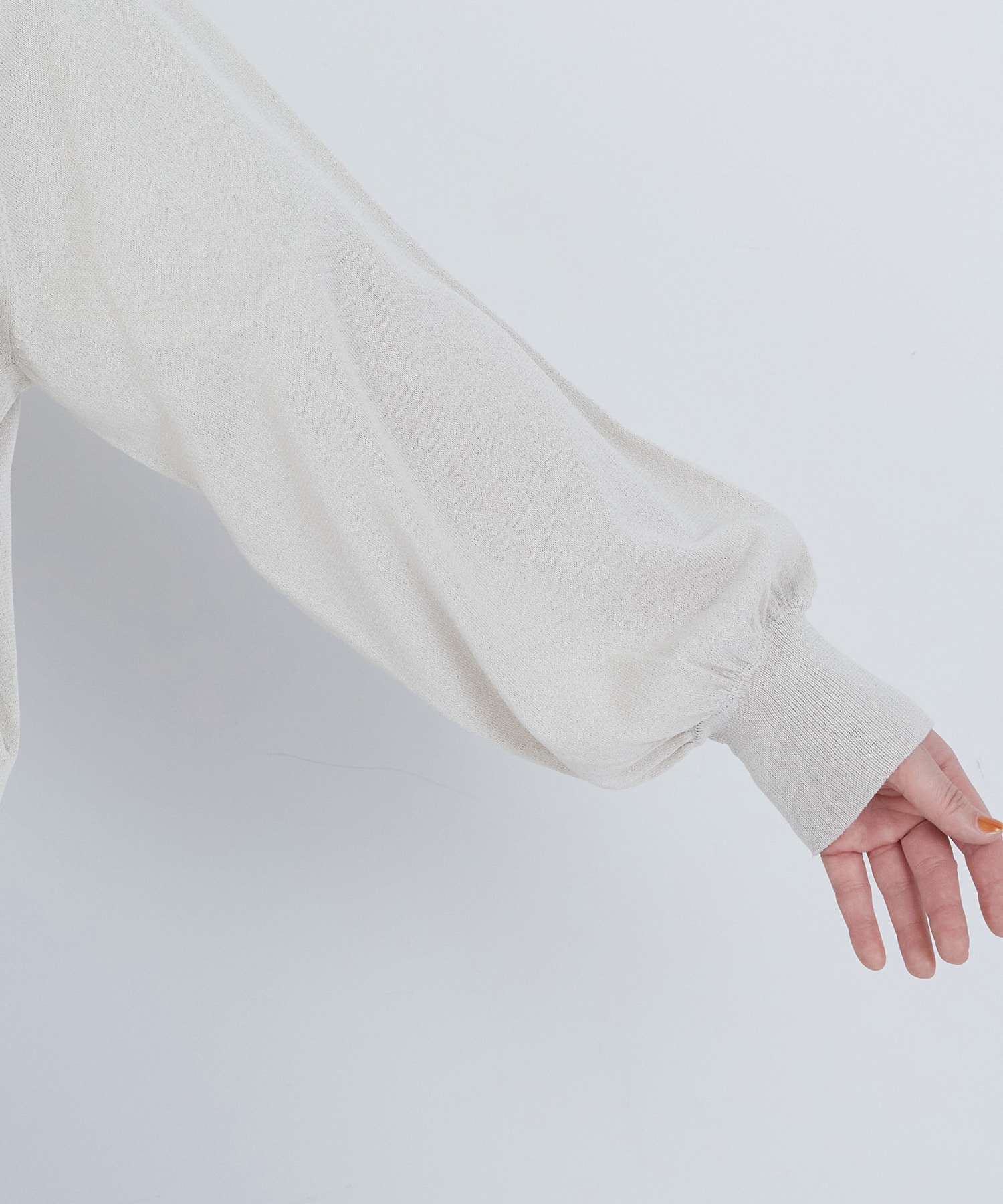 【ADIEU TRISTESSE】ペーパーポリエステルニットブルゾン 詳細画像 ブラック 18