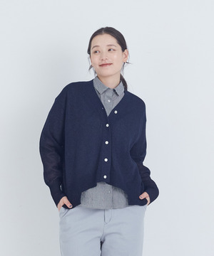 【ADIEU TRISTESSE】TSUMUGI　Vカーディガン 詳細画像 ネイビー 1