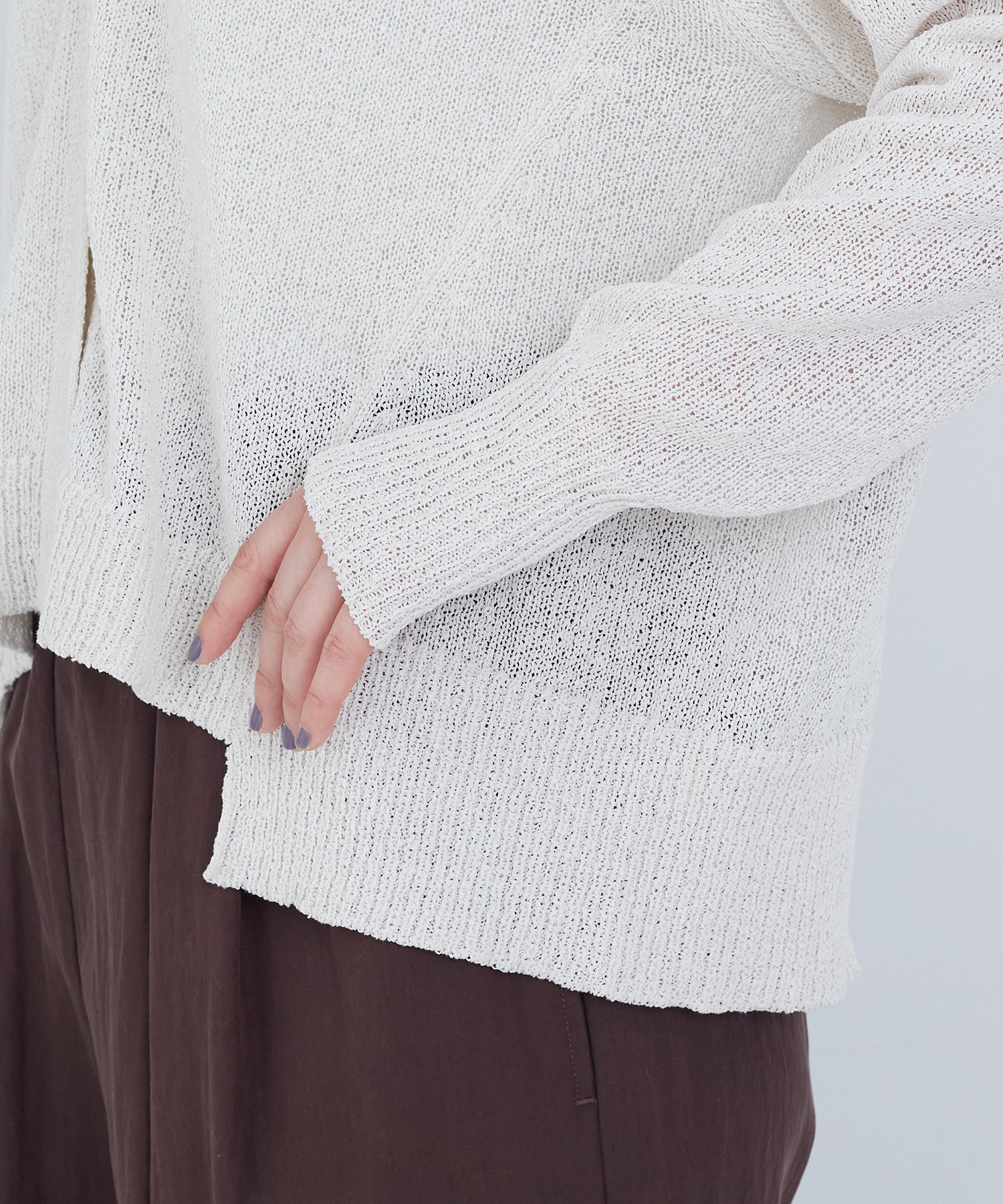 【ADIEU TRISTESSE】TSUMUGI　Vカーディガン 詳細画像 レッド 21