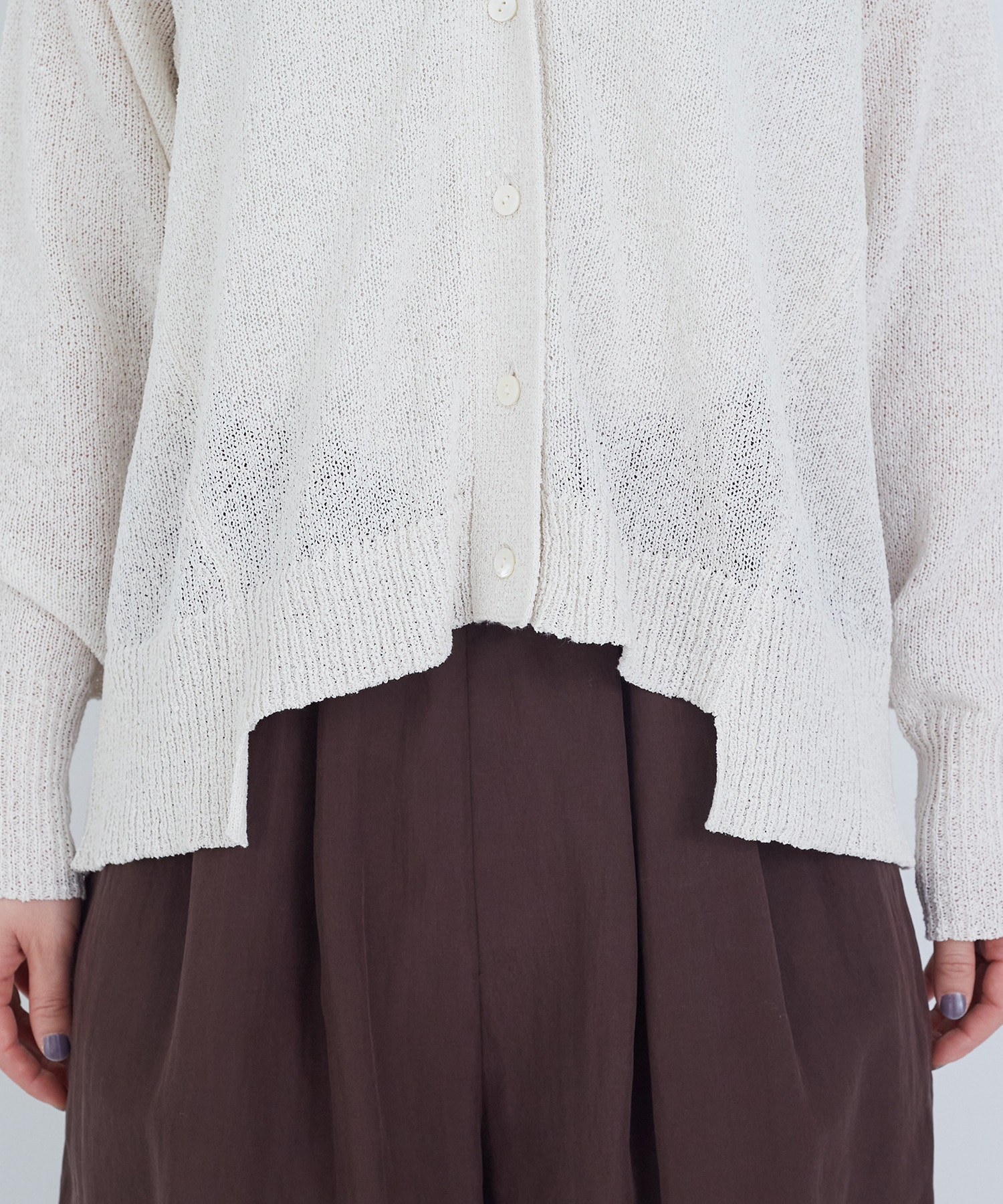 【ADIEU TRISTESSE】TSUMUGI　Vカーディガン 詳細画像 レッド 25