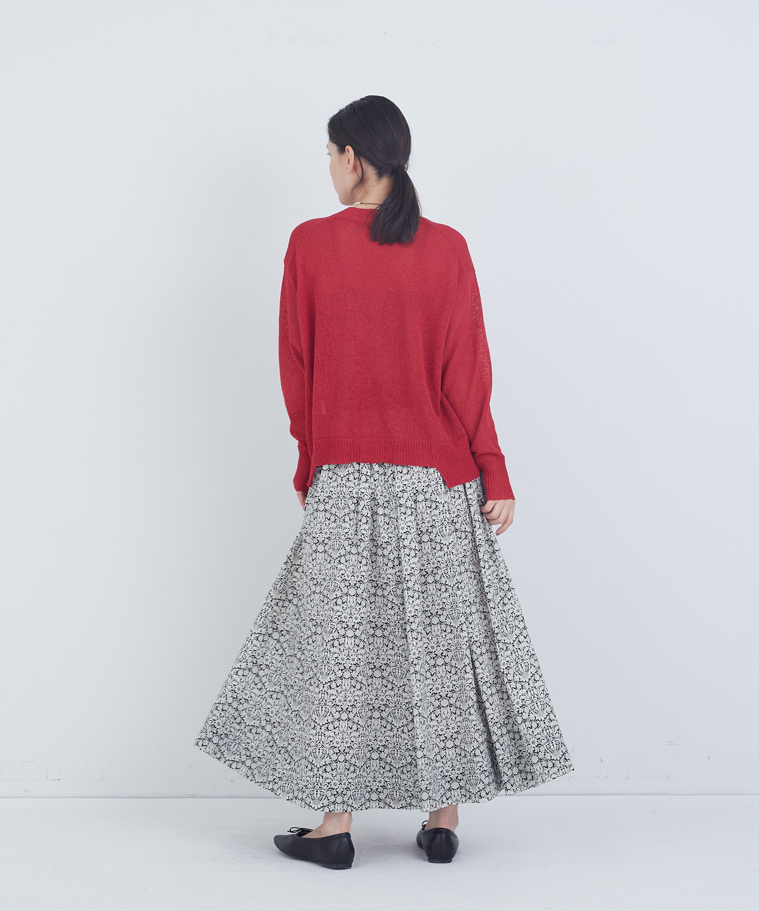 【ADIEU TRISTESSE】TSUMUGI　Vカーディガン 詳細画像 レッド 3