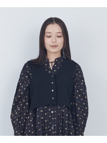 【ADIEU TRISTESSE】【2way】COTTON SURFミラノリブビスチェ風ベスト 詳細画像 ブラック 5