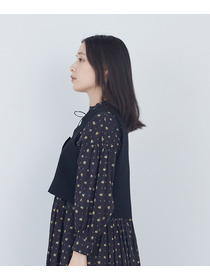 【ADIEU TRISTESSE】【2way】COTTON SURFミラノリブビスチェ風ベスト 詳細画像 ブラック 6