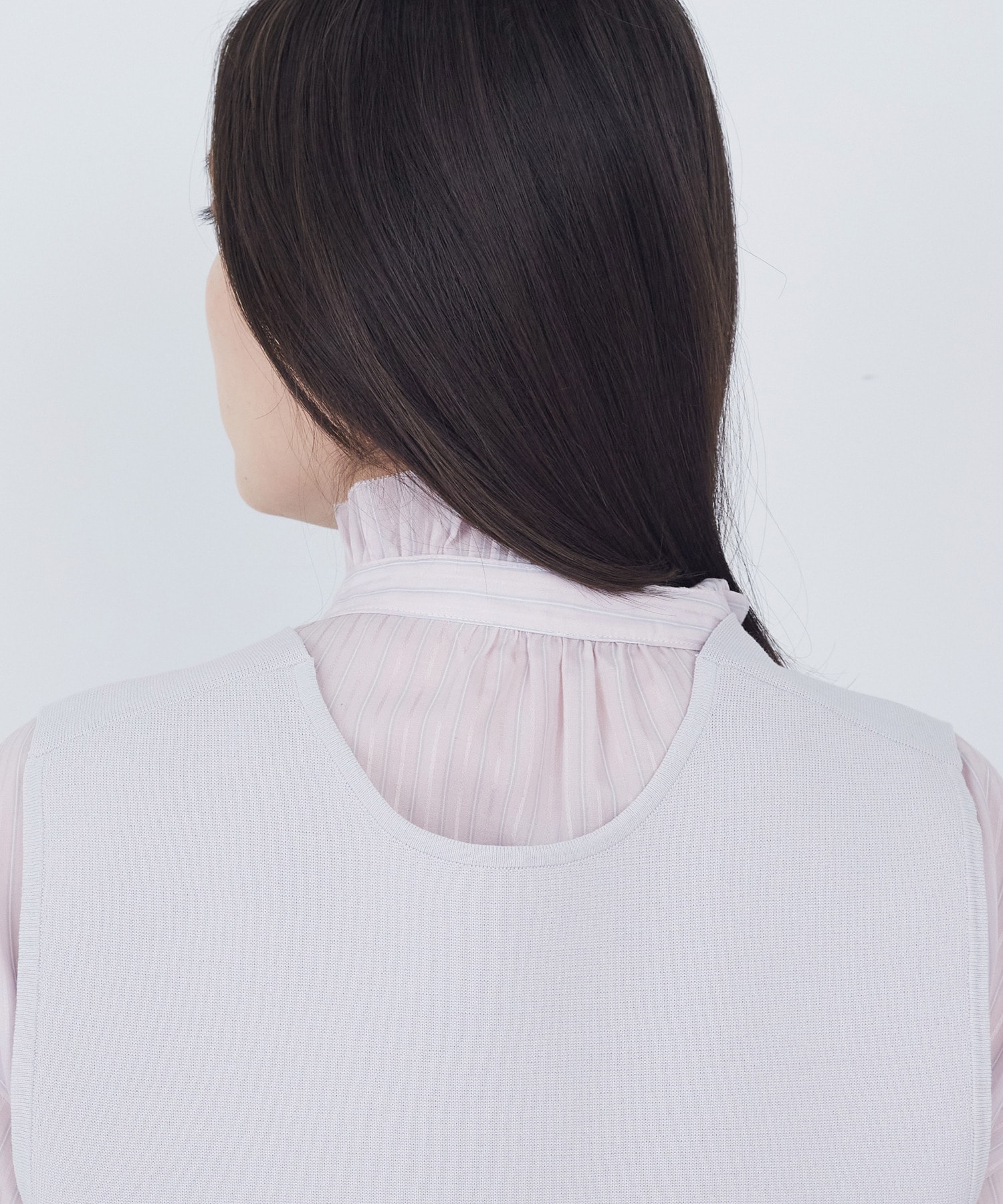 【ADIEU TRISTESSE】【2way】COTTON SURFミラノリブビスチェ風ベスト 詳細画像 ブラック 19