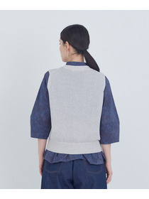 【ADIEU TRISTESSE】TSUMUGI和紙天竺ベスト 詳細画像 ピンク 19