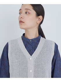 【ADIEU TRISTESSE】TSUMUGI和紙天竺ベスト 詳細画像 ピンク 20