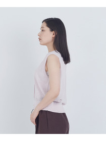 【ADIEU TRISTESSE】TSUMUGI和紙天竺ベスト 詳細画像 ピンク 5