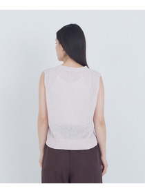 【ADIEU TRISTESSE】TSUMUGI和紙天竺ベスト 詳細画像 ピンク 6