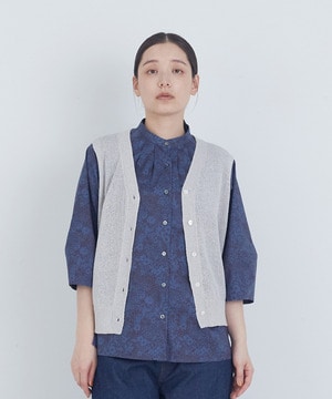 【ADIEU TRISTESSE】TSUMUGI和紙天竺ベスト 詳細画像 ライトグレー 1