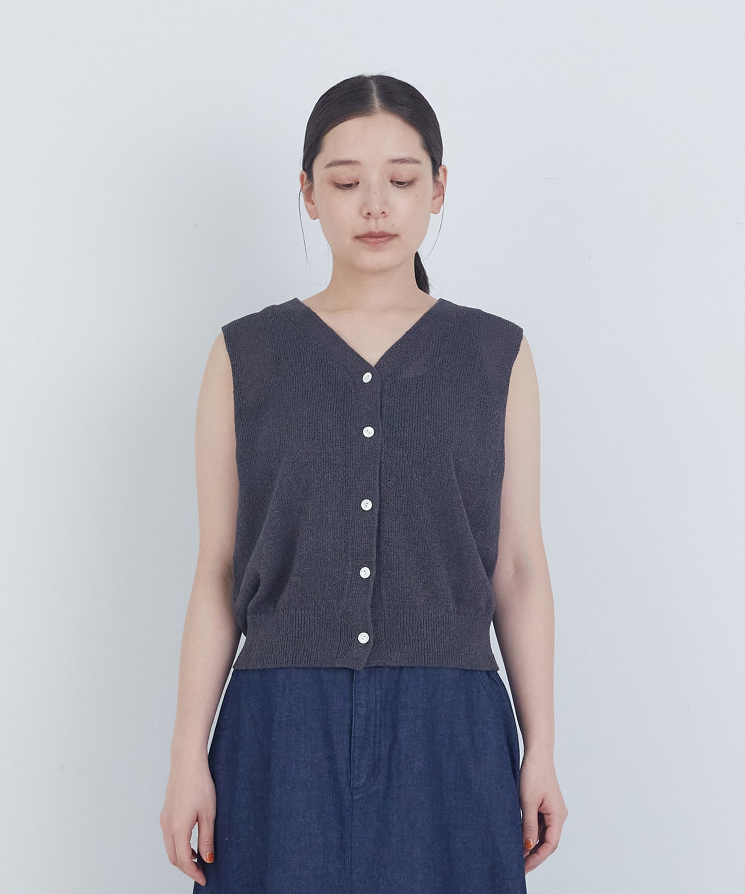 【ADIEU TRISTESSE】TSUMUGI和紙天竺ベスト 詳細画像 ピンク 10