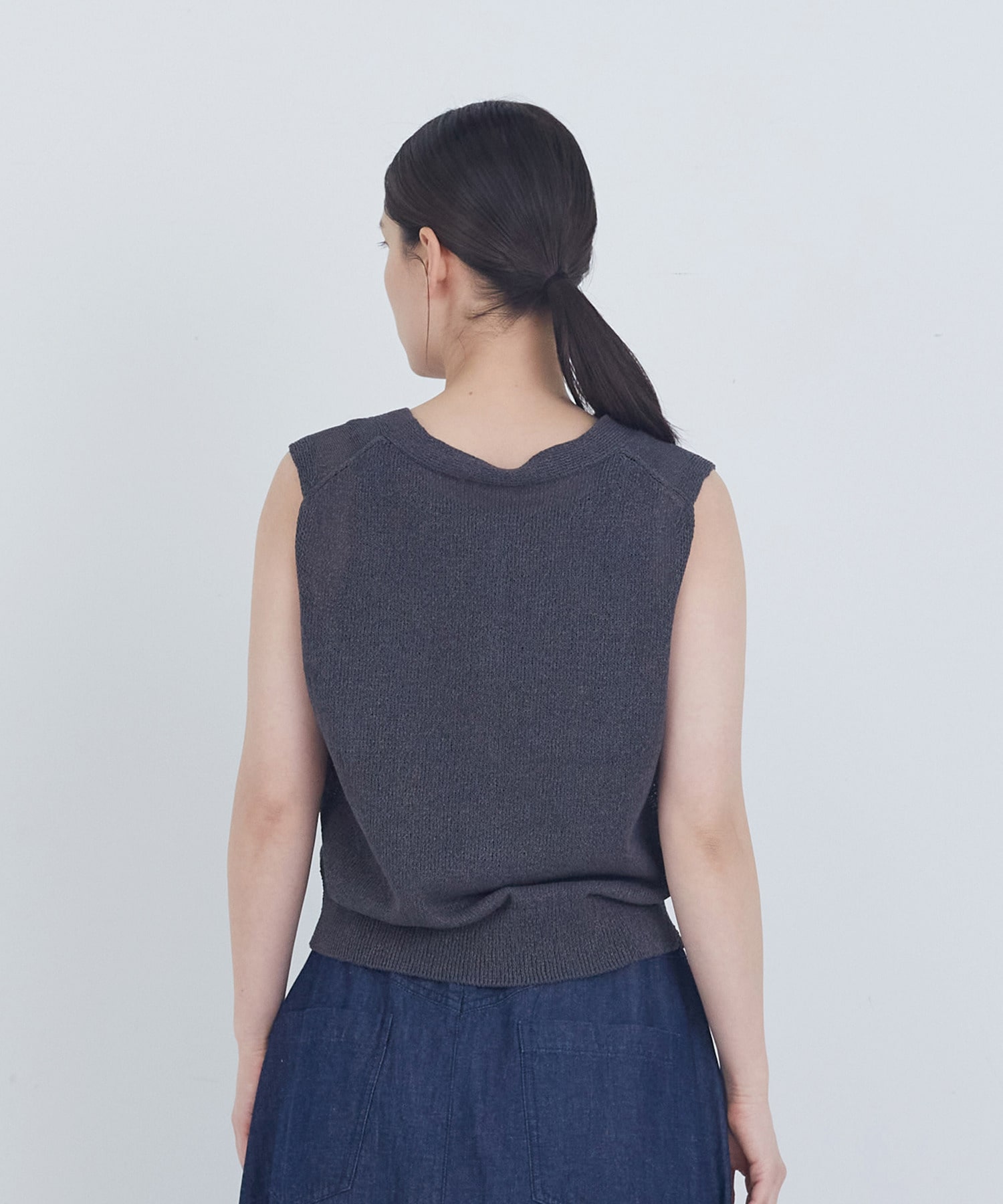 【ADIEU TRISTESSE】TSUMUGI和紙天竺ベスト 詳細画像 ピンク 12