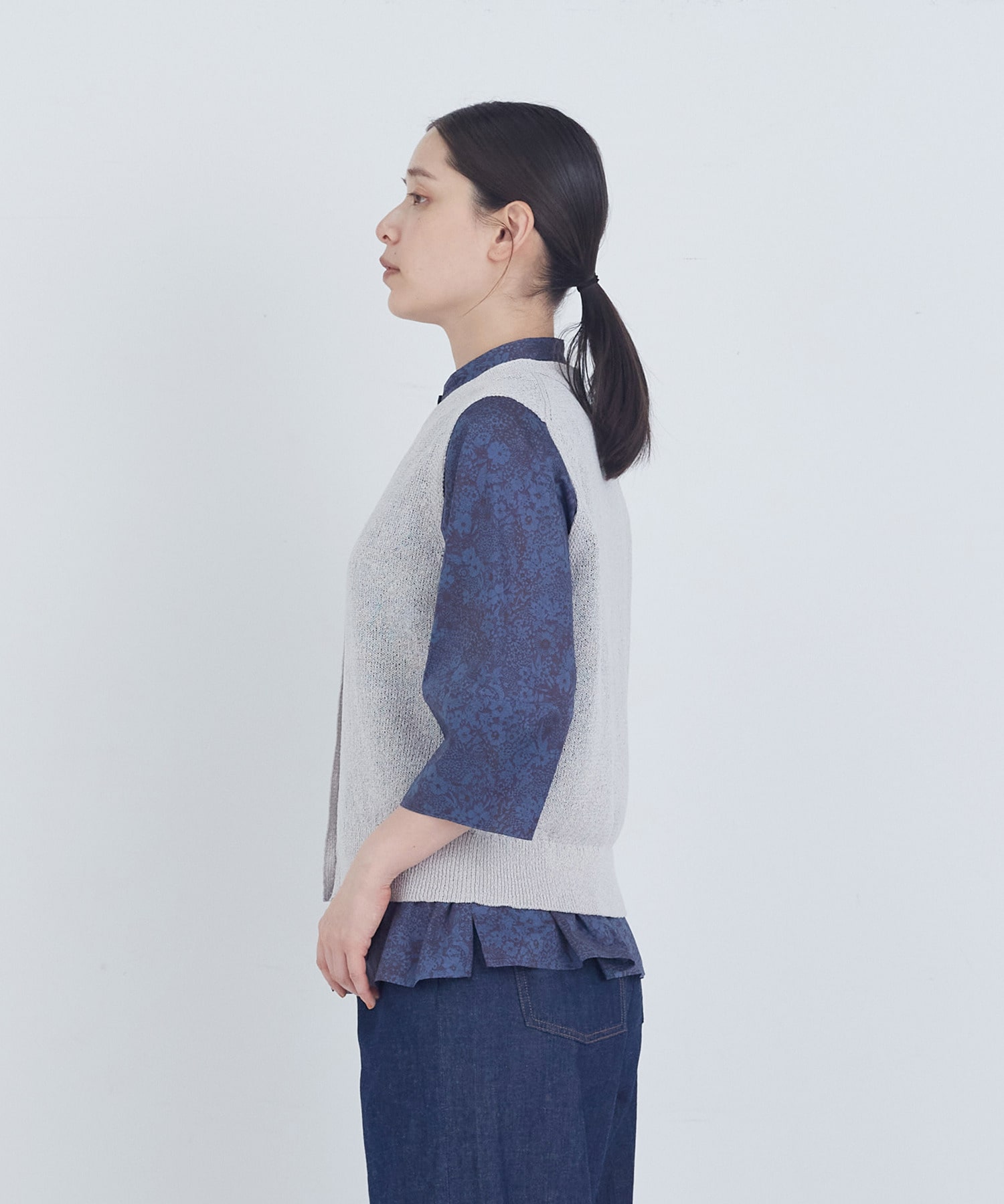 【ADIEU TRISTESSE】TSUMUGI和紙天竺ベスト 詳細画像 ピンク 18