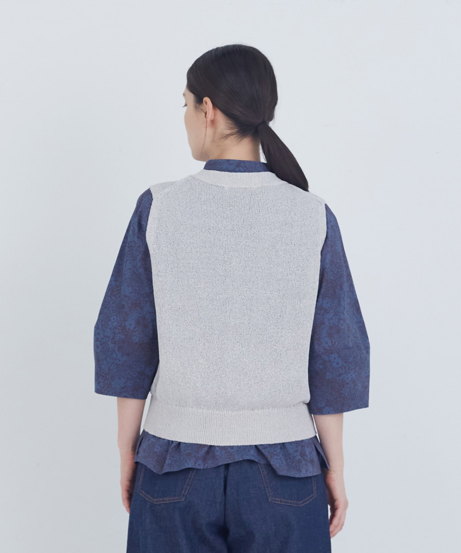 【ADIEU TRISTESSE】TSUMUGI和紙天竺ベスト 詳細画像 ピンク 19