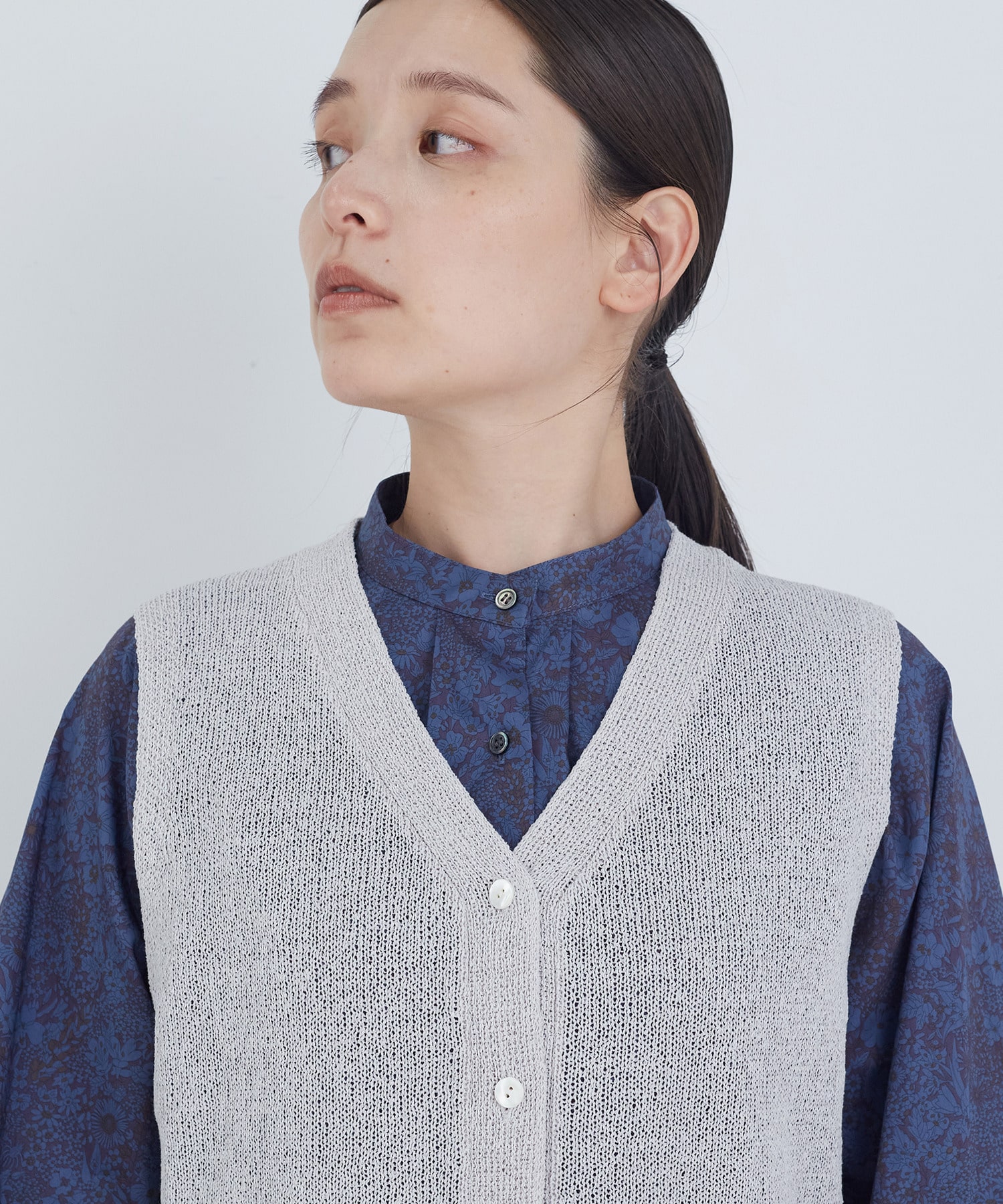 【ADIEU TRISTESSE】TSUMUGI和紙天竺ベスト 詳細画像 ピンク 20