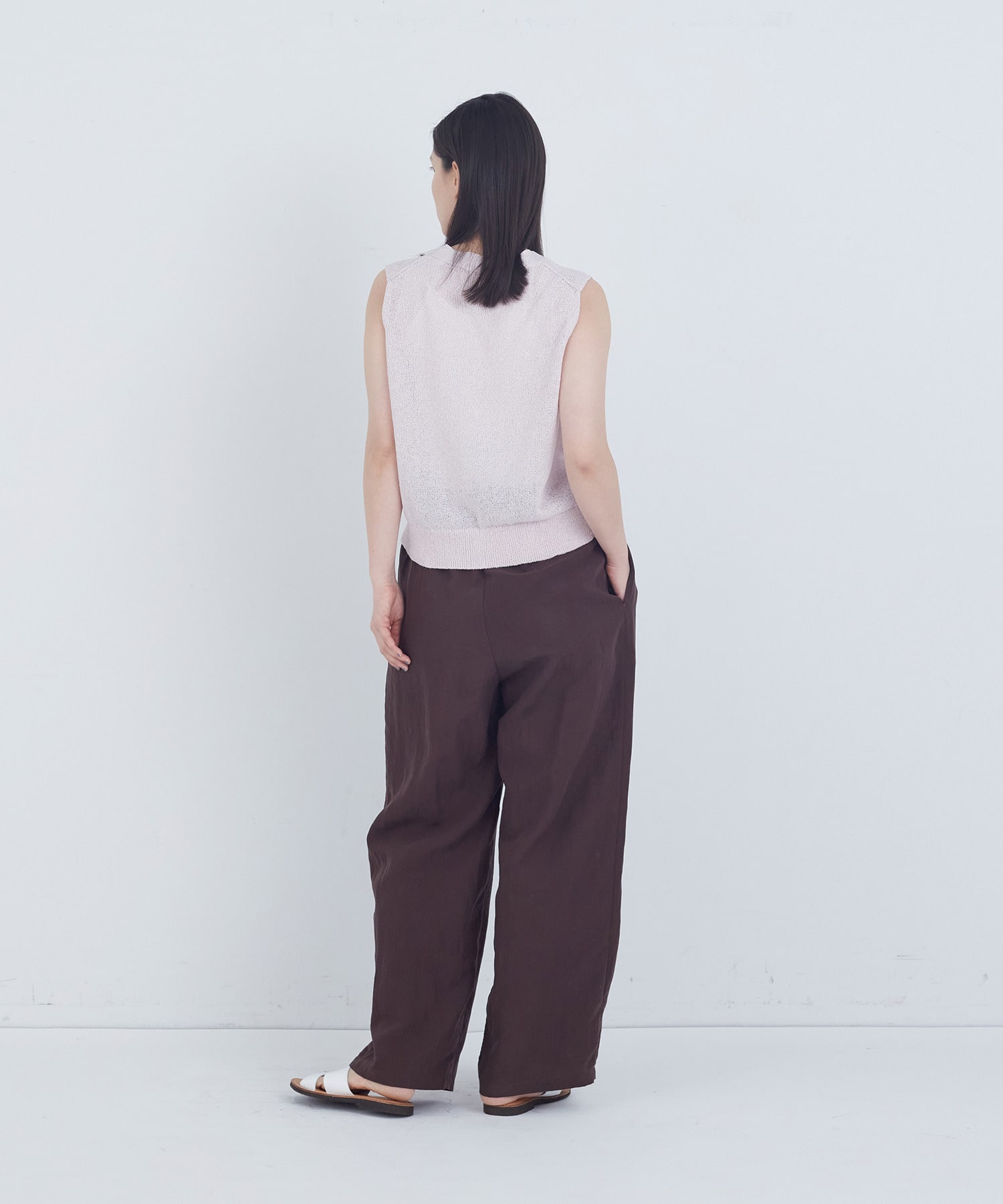 【ADIEU TRISTESSE】TSUMUGI和紙天竺ベスト 詳細画像 ピンク 3