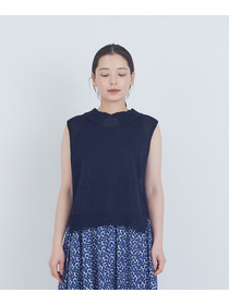 【ADIEU TRISTESSE】TSUMUGI透かし襟ベスト 詳細画像 ネイビー 10