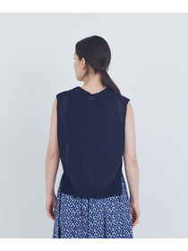 【ADIEU TRISTESSE】TSUMUGI透かし襟ベスト 詳細画像 ネイビー 12