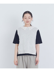 【ADIEU TRISTESSE】TSUMUGI透かし襟ベスト 詳細画像 ネイビー 16