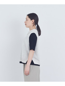 【ADIEU TRISTESSE】TSUMUGI透かし襟ベスト 詳細画像 ネイビー 17