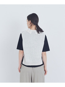 【ADIEU TRISTESSE】TSUMUGI透かし襟ベスト 詳細画像 ネイビー 18