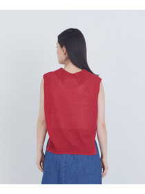 【ADIEU TRISTESSE】TSUMUGI透かし襟ベスト 詳細画像 ネイビー 6