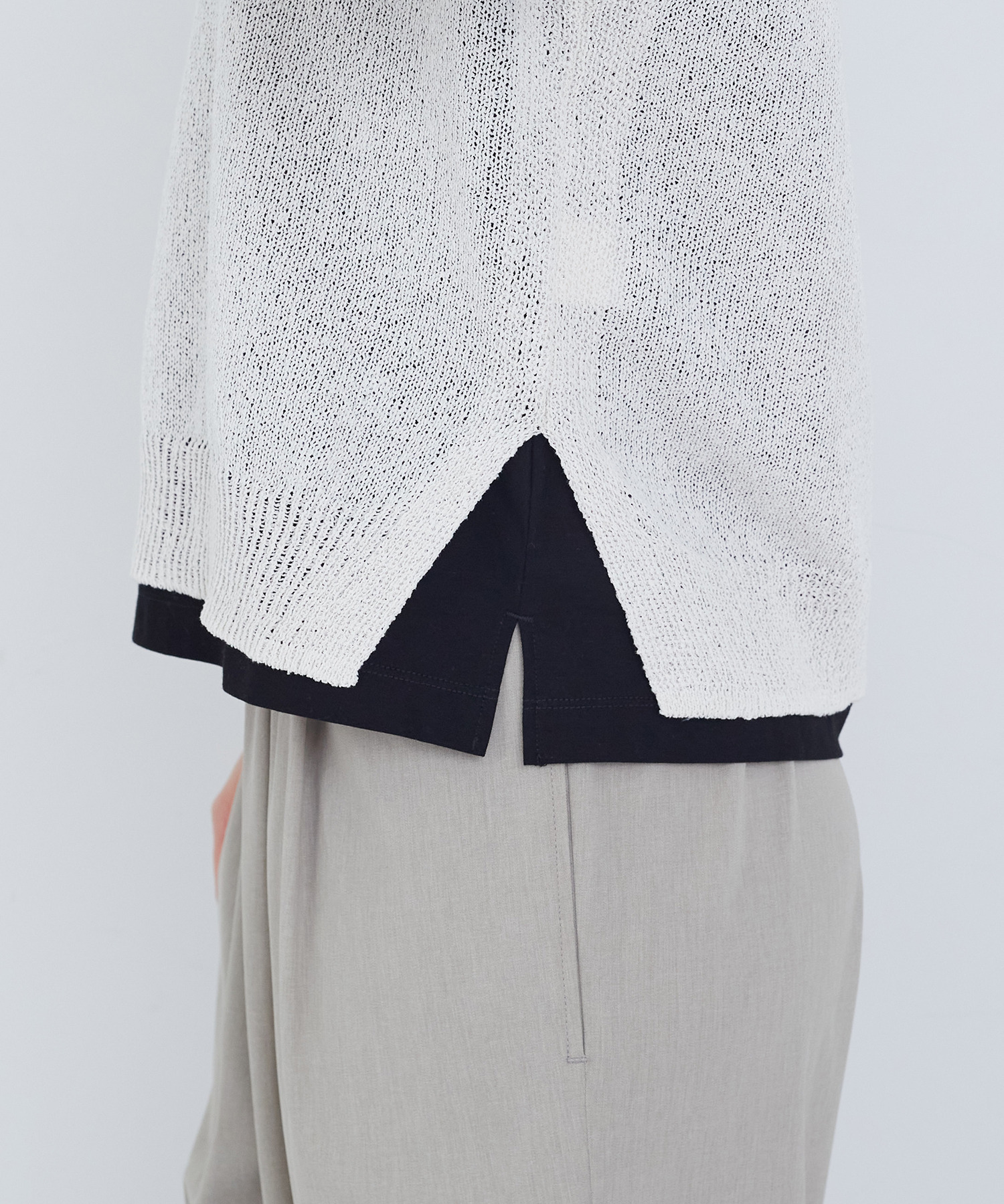 【ADIEU TRISTESSE】TSUMUGI透かし襟ベスト 詳細画像 ネイビー 22