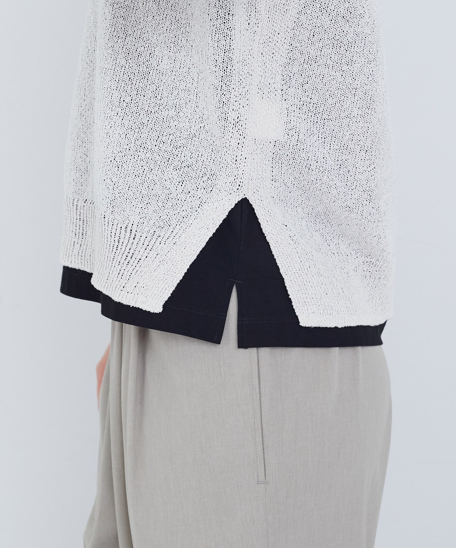 【ADIEU TRISTESSE】TSUMUGI透かし襟ベスト 詳細画像 ネイビー 25