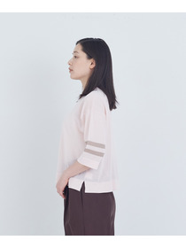 【ADIEU TRISTESSE】ペーパーポリエステルライン入りニット 詳細画像 ネイビー 17