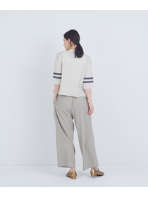 【ADIEU TRISTESSE】ペーパーポリエステルライン入りニット 詳細画像 ネイビー 3