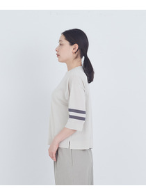 【ADIEU TRISTESSE】ペーパーポリエステルライン入りニット 詳細画像 ネイビー 5