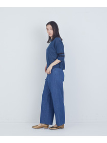 【ADIEU TRISTESSE】ペーパーポリエステルライン入りニット 詳細画像 ネイビー 8