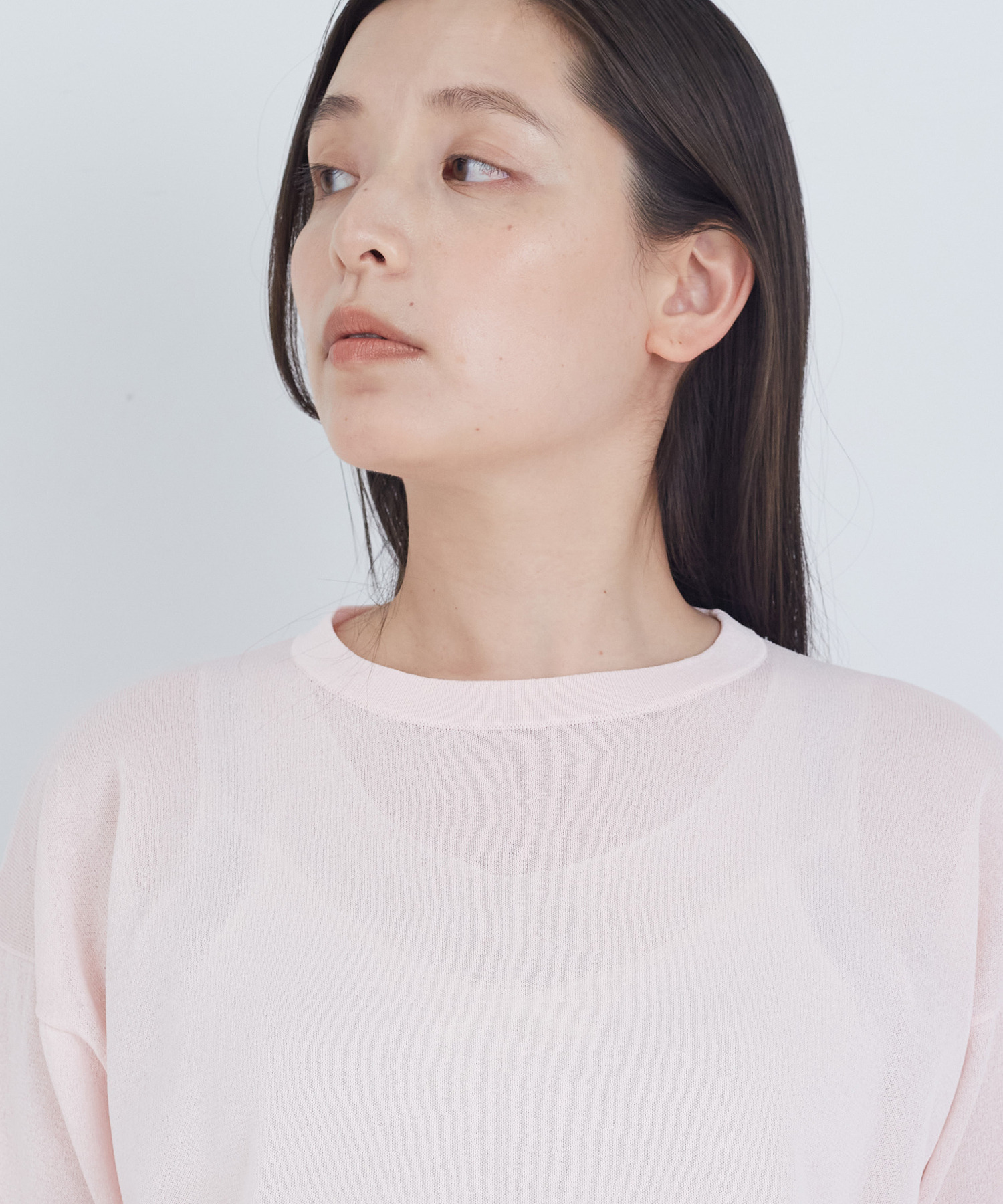 【ADIEU TRISTESSE】ペーパーポリエステルライン入りニット 詳細画像 ネイビー 19