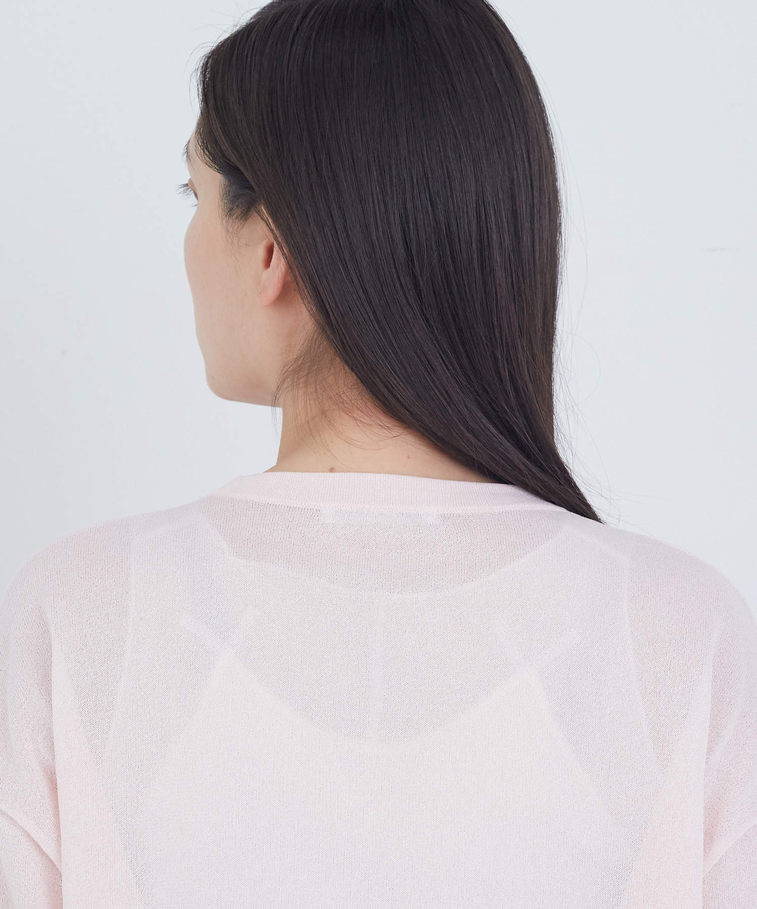 【ADIEU TRISTESSE】ペーパーポリエステルライン入りニット 詳細画像 ネイビー 20