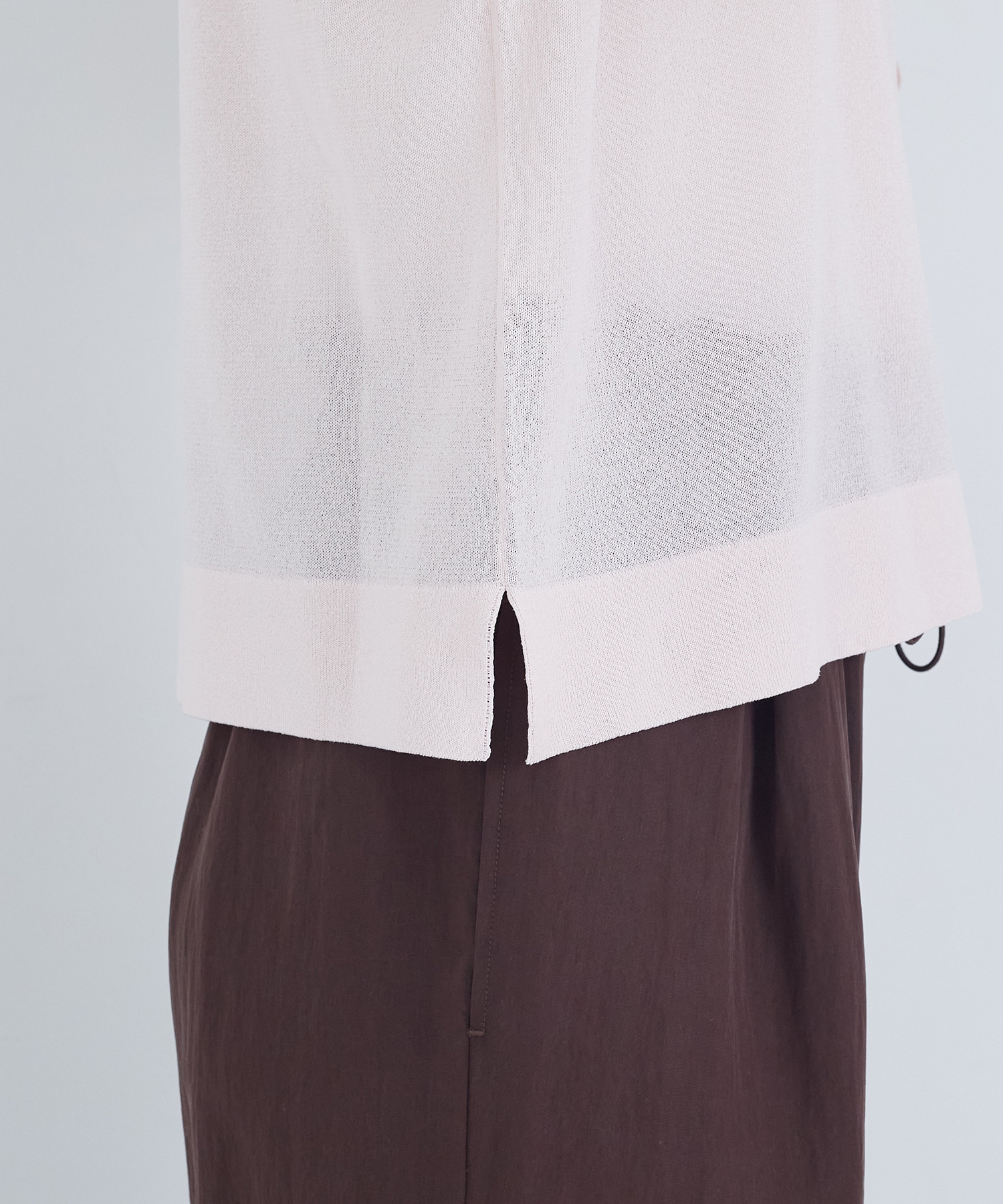 【ADIEU TRISTESSE】ペーパーポリエステルライン入りニット 詳細画像 ネイビー 23